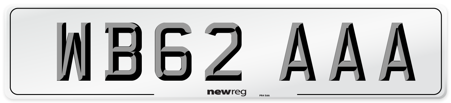 WB62 AAA Number Plate from New Reg